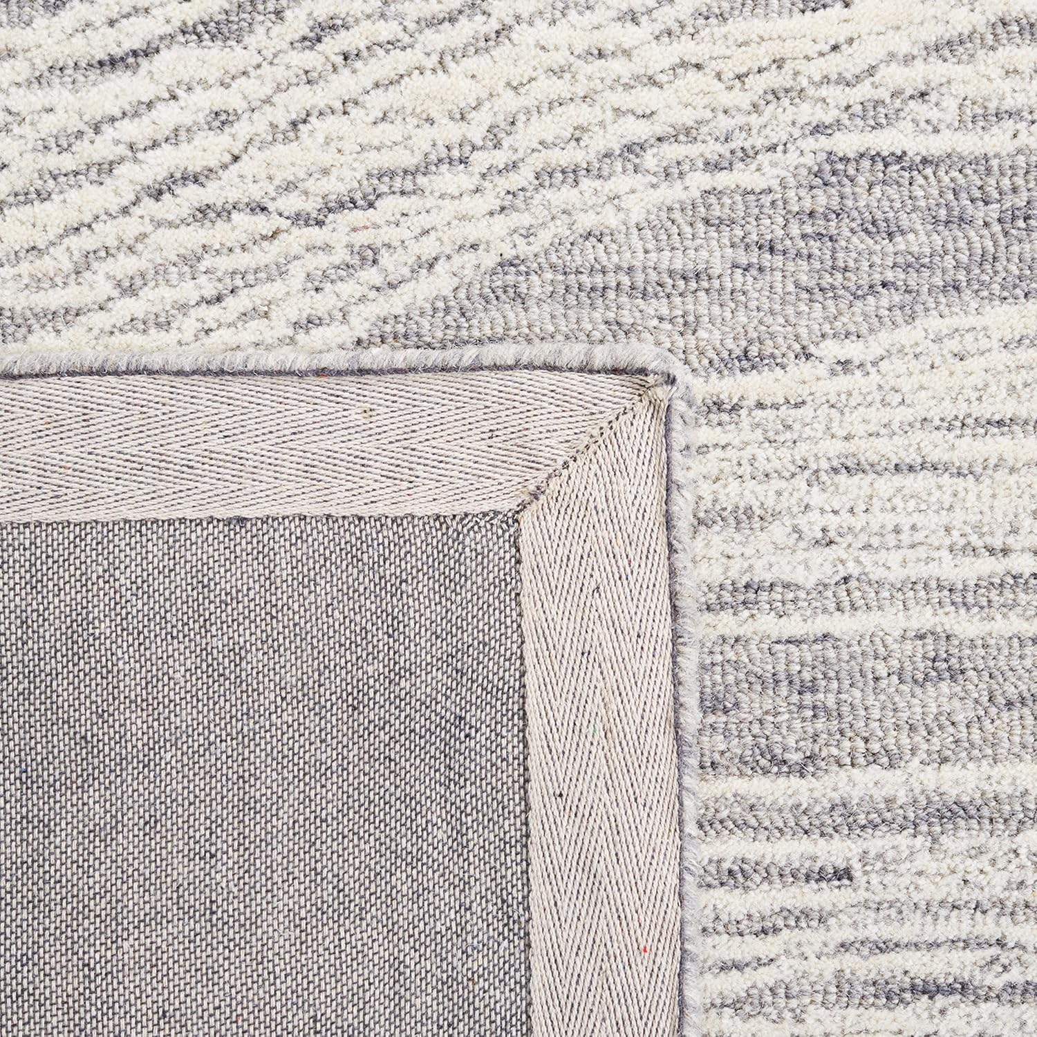 SAFAVIEH Metro Collection 8' x 10' Grey & Ivory Handmade Wool Area Rug Y776516