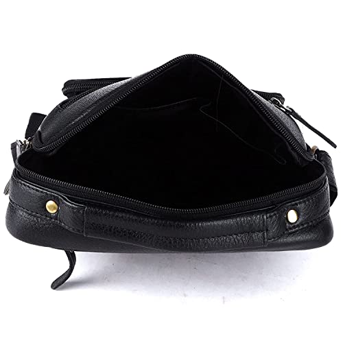 SUNLEXA Real Leather Crossbody Bags for Women Travel Purse P49051