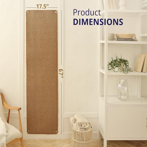 Cat Wall Climbing Carpet 67" x 17.5" with Fixed Nails for Indoor Cats O866