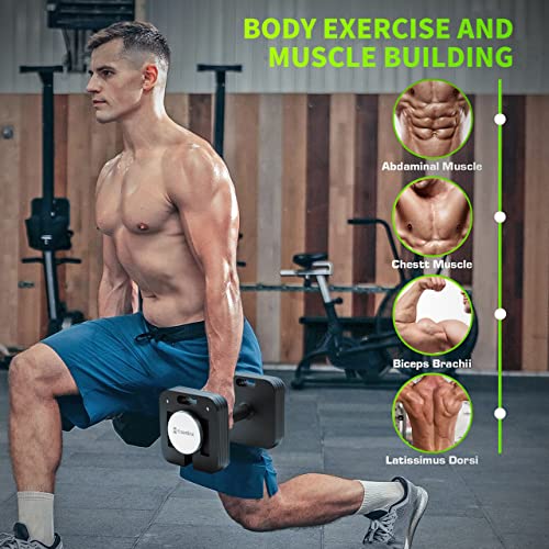 Adjustable Dumbbell Set 10-80lb Quick-Lock for Home Gym J7940