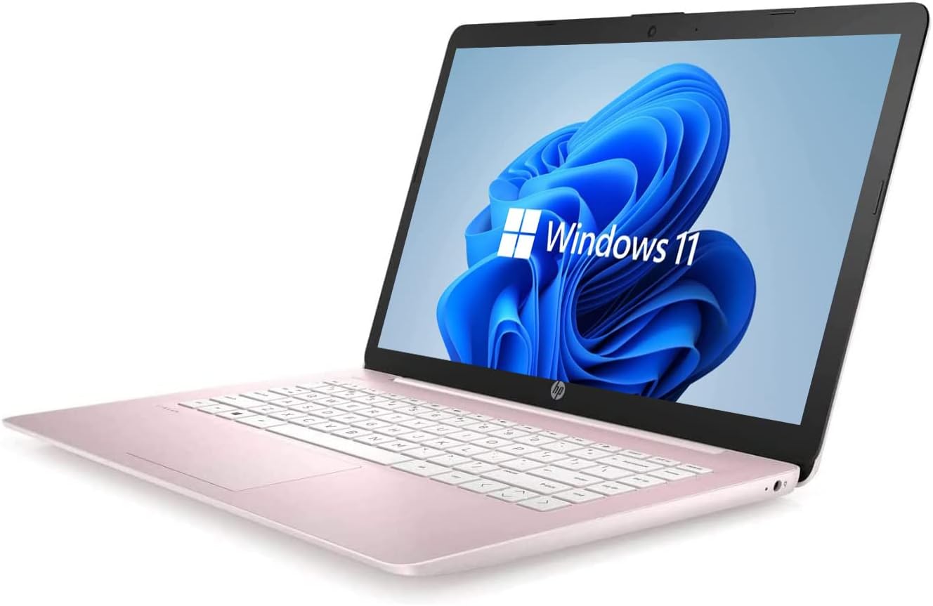 HP 14" HD Laptop, Windows 11, Intel Celeron, 4GB RAM, 64GB SSD, Renewed K106951