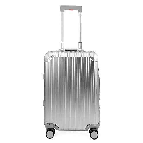 Aluminum Luggage Suitcase with TSA Lock, Carry On, Silver P347832