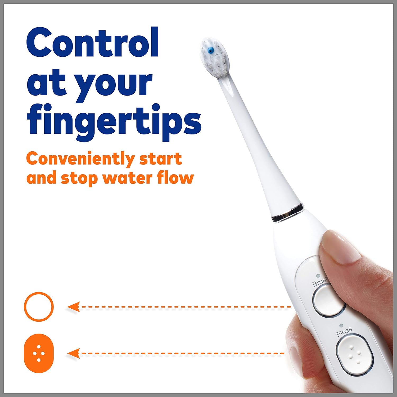 Waterpik Sonic-Fusion SF-02 Electric Toothbrush & Water Flosser Combo, White Y174