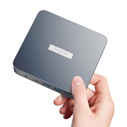WI-6 Mini Desktop Computer,Intel Alder Lake N95(3.4 GHz) Mini PC, 16GB RAM 512GB M.2 SSD,Support Triple 4K UHD/HD 2.0/LAN/Dual-Band WiFi for Home/Office