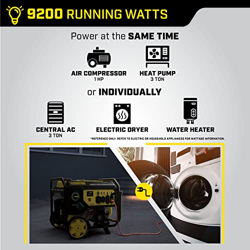 Champion Power Equipment 15,000-Watt MKE Series Portable Generator with Electric Start and CO Shield L2029