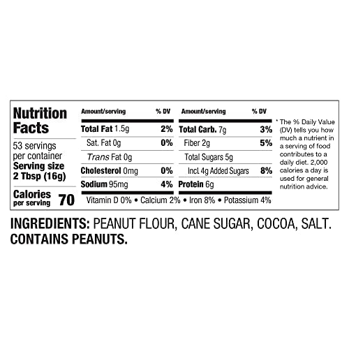 PBfit All-Natural Chocolate Peanut Butter Powder, Extra Chocolatey, 30 oz. B9577