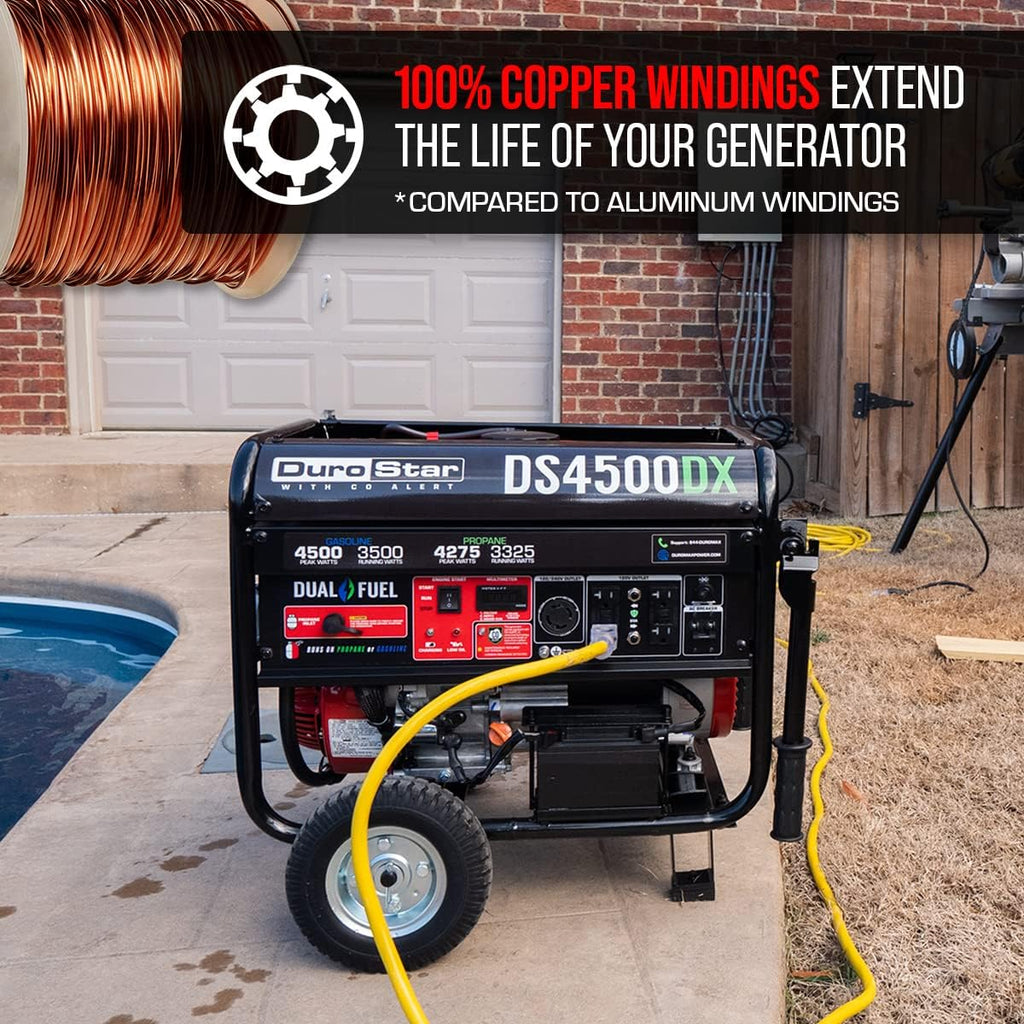 DS4850EH Dual Fuel Portable Generator 4850 Watt Electric Start T115