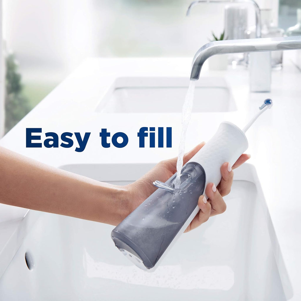 Oral-B Water Flosser Advanced, Cordless Portable Oral Irrigator with 3 Nozzles Q459