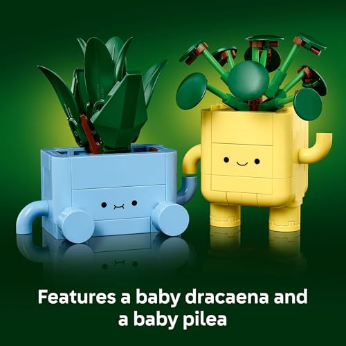LEGO Botanicals Happy Plants Building Toys for Ages 9+ C494