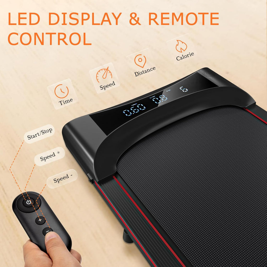 Walking Pad Under Desk Treadmill 2.5HP Folding Portable with Remote LCD Display Z330950