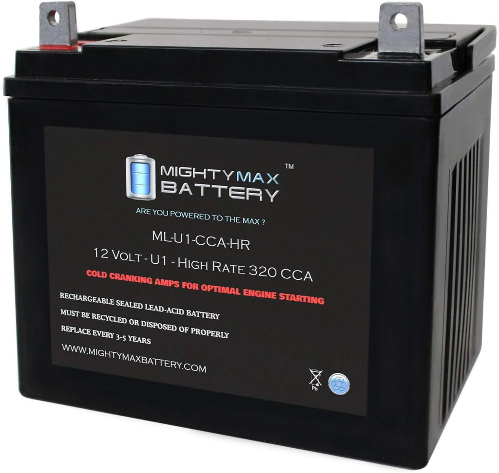 Mighty Max Battery ML-U1-CCAHR 12V 320CCA Battery for Simplicity 3105 Lawn Tractor Mower