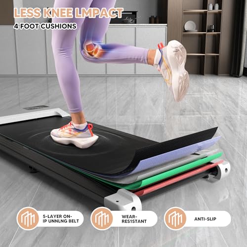 Walking Pad Under Desk Treadmill with Remote Control and LED Display F440