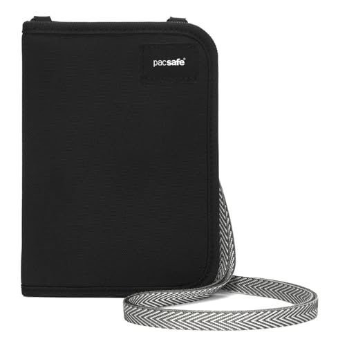 Pacsafe Rfidsafe V150 Anti-theft Blocking Compact Passport Wallet, Black