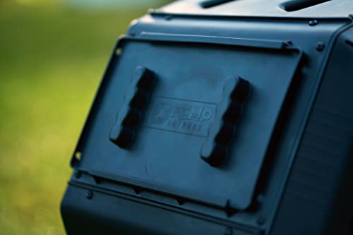FCMP Outdoor IM4000 Dual Chamber Tumbling Composter, 37 Gallon, Black W19586