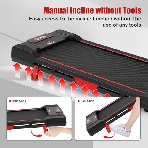 Sperax Walking Pad, Under Desk Treadmill for Home, 3 in 1 Portable K124