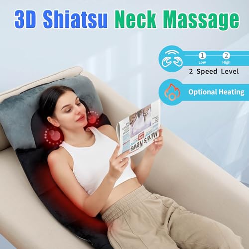 Full Body Massage Mat with Shiatsu Neck Massager and Heat J9949