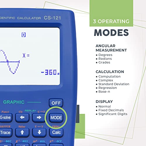 Scientific Calculator with Graphic Functions for High School and College E1591