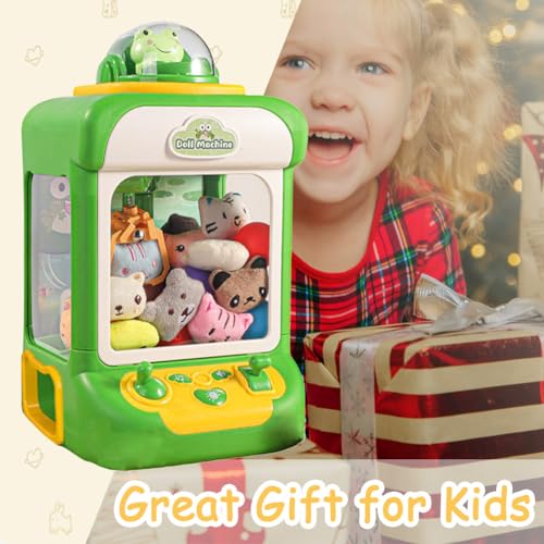 Kids Claw Machine with Lights and Sound, Includes 10 Plush (Pink) X399554
