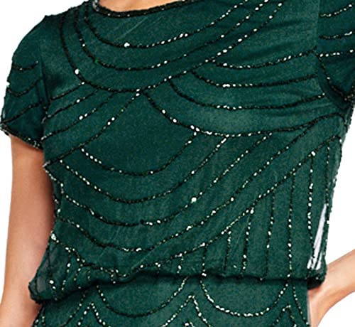 Adrianna Papell Women's Short Sleeve Beaded Gown O926409