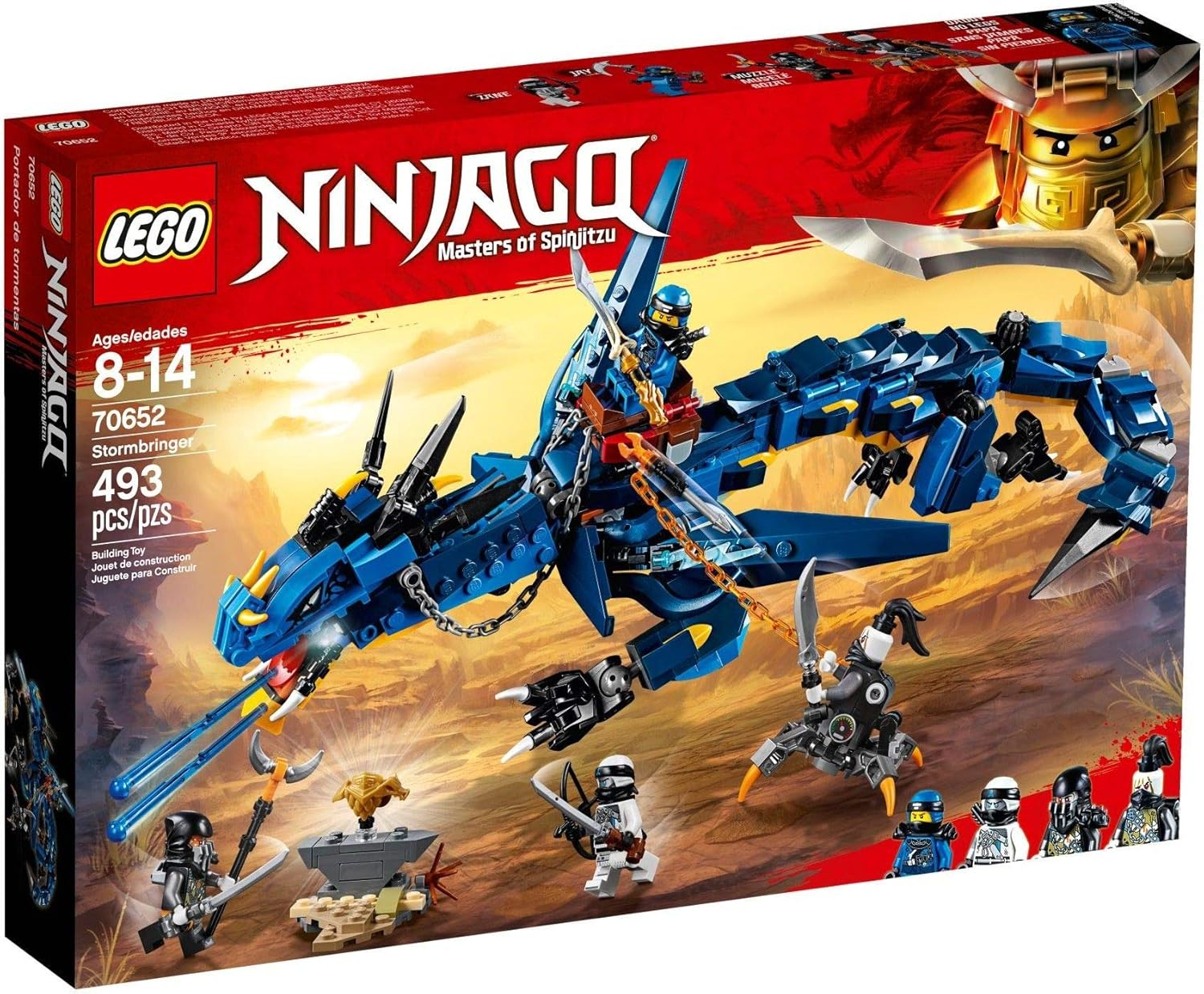 Ninjago Stormbringer Dragon Toy, Masters of Spinjitzu Action Figure