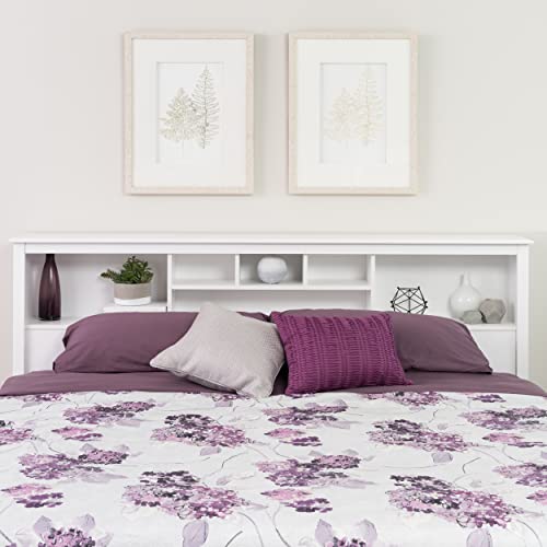 Prepac King Bookcase Headboard, Black A905
