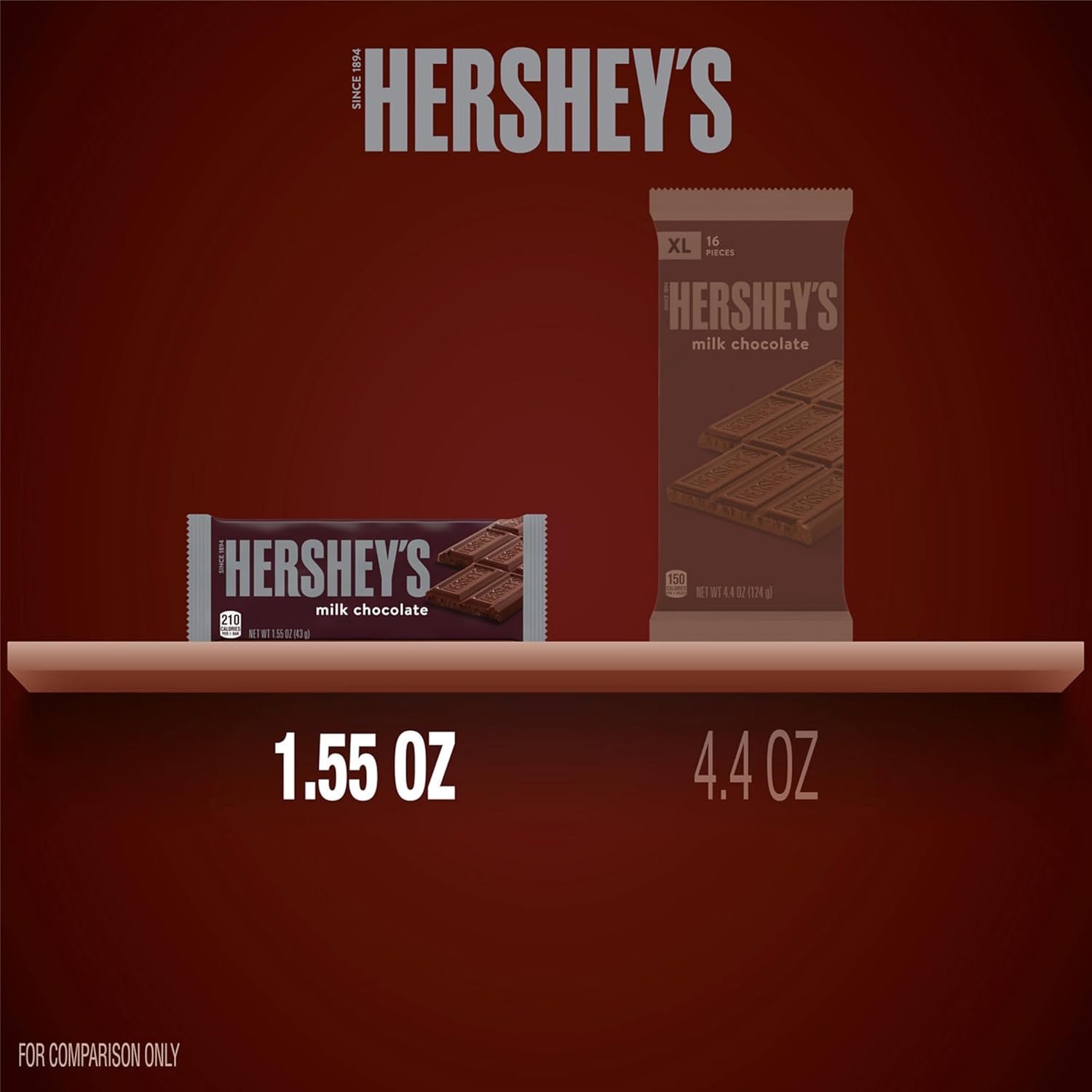 Milk Chocolate Candy Bars, 1.55 oz (36 Count) M4886