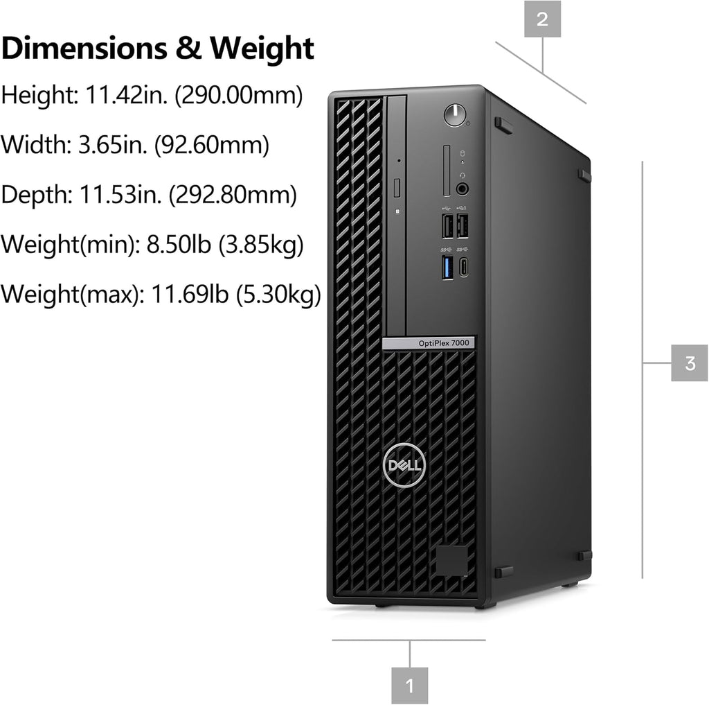 Dell OptiPlex 7000 SFF Desktop Computer, Intel Core i7-12700, 32GB RAM, 1TB SSD, Windows 11 Pro B2779
