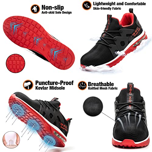 Kezhiho Steel Toe Shoes for Men Women Lightweight Work Sneakers F375842