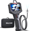 Ralcam Articulating Borescope, 2-Way 180° Inspection Camera, 6.2mm Lens IP67 Waterproof Probe, 6 Adjustable LED Lights, 3.5'' Portable IPS Screen Endoscope with 3.3FT/1.0M Flexible Cable