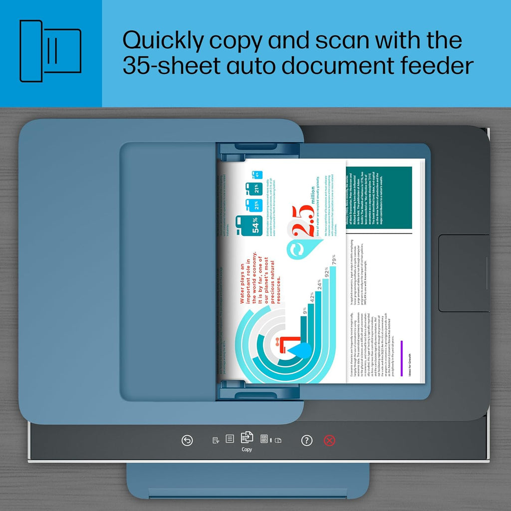 HP Smart Tank 7602 Wireless All-in-One Ink Tank Printer with 2 Years of Ink Included H750
