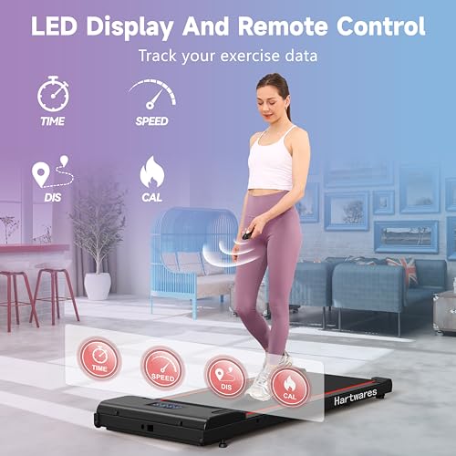 Walking Pad Treadmill 2 in 1 with Remote Control for Home Office O415