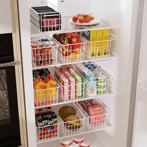 Orgneas Freezer Organizer Bins, Metal Wire Storage Container for Chest Freezers Z681122