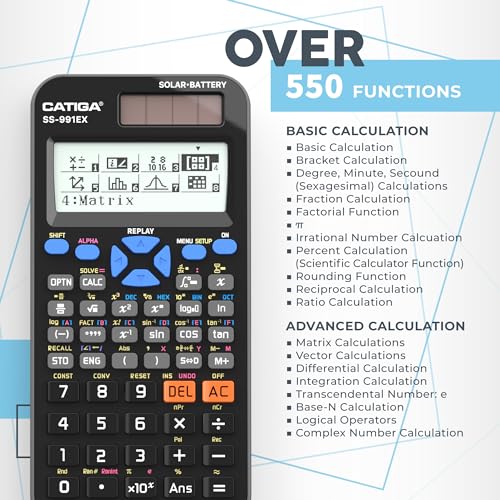 Scientific Calculator with Graphic Functions for High School and College E1591