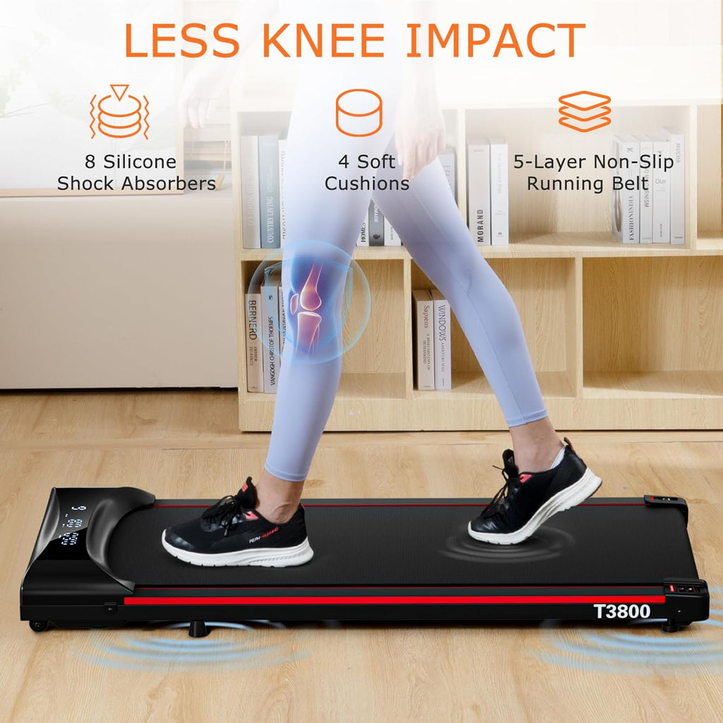 Walking Pad Under Desk Treadmill 2.5HP Folding Portable with Remote LCD Display Z330950