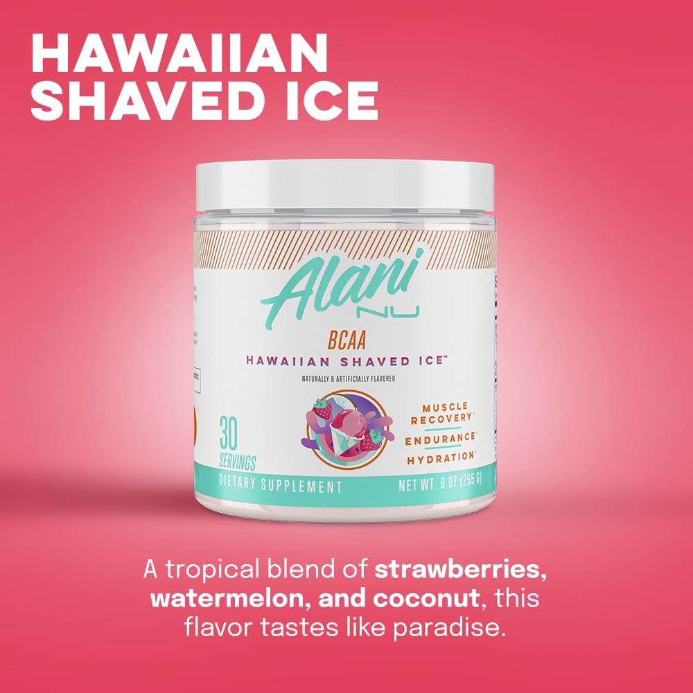 Alani Nu BCAA Hawaiian Shaved Ice, 8.68 oz, 30 Servings W989799