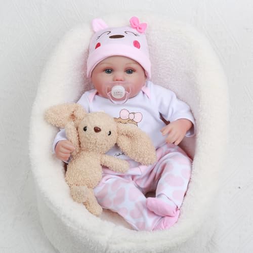 CHAREX Reborn Baby Dolls Girl - 16 Inches Realistic Soft Vinyl Newborn Doll for Kids Ages 3+ A542