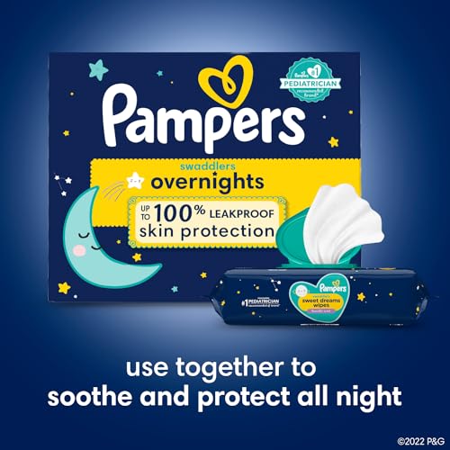 Pampers Swaddlers Overnights Diapers Size 4, 58 Count A1742