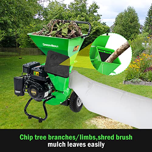 3 in 1 Wood Chipper Shredder Mulcher MF30, 7HP Gas Powered, 3" Capacity I92204