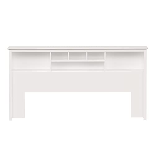 Prepac King Bookcase Headboard, Black A905