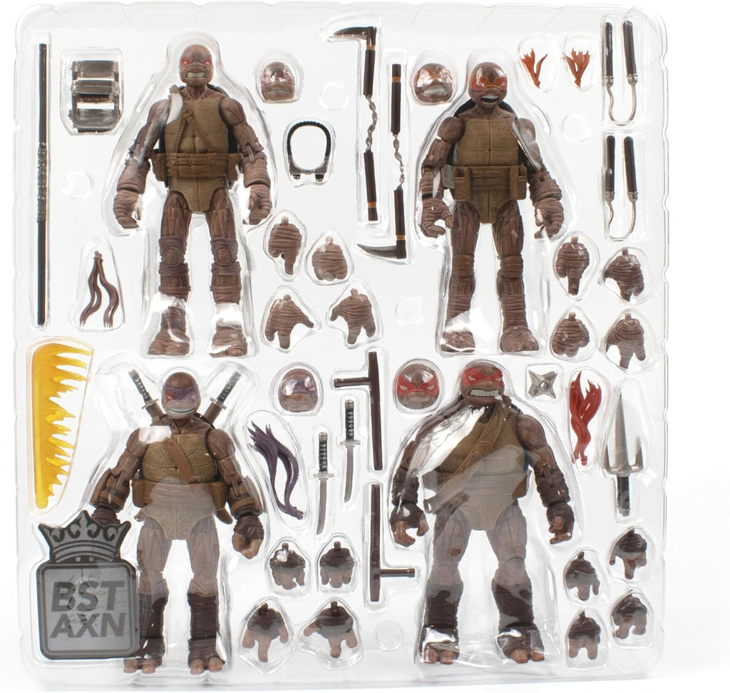 Teenage Mutant Ninja Turtles BST AXN IDW Zombie Turtles 5-inch Action Figure 4-Pack L931994