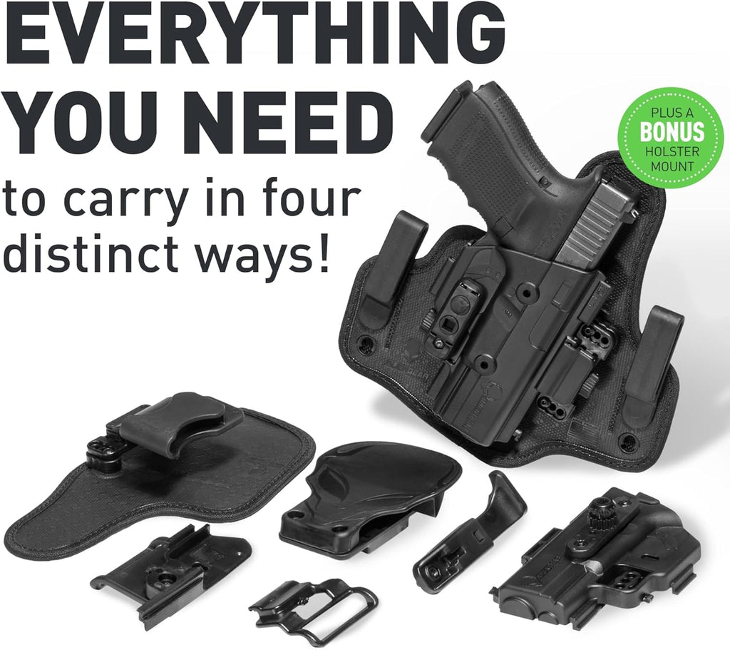 Alien Gear ShapeShift 4 in 1 Holster - IWB, OWB, Appendix, Tuckable A5851