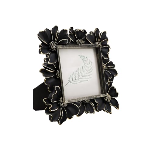 Vintage Picture Frame 8x10 Antique Black Ornate for Tabletop and Wall U180