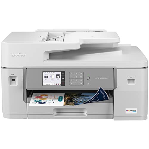Brother MFC-J6555DW INKvestment Tank Color Inkjet All-in-One Printer with up to 1 Year of Ink in-box1 and 11” x 17” Print, Copy, scan, and fax Capabilities