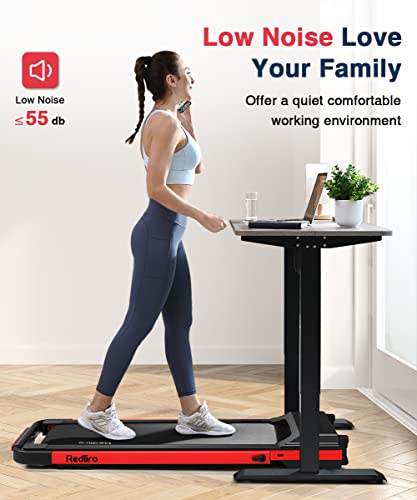 REDLIRO Under Desk Treadmill 2 in 1 Portable Folding Walking Pad with Remote Control P95535