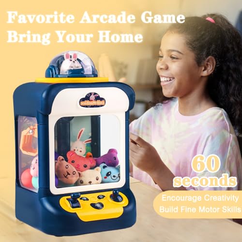 Kids Claw Machine with Lights and Sound, Includes 10 Plush (Pink) X399554