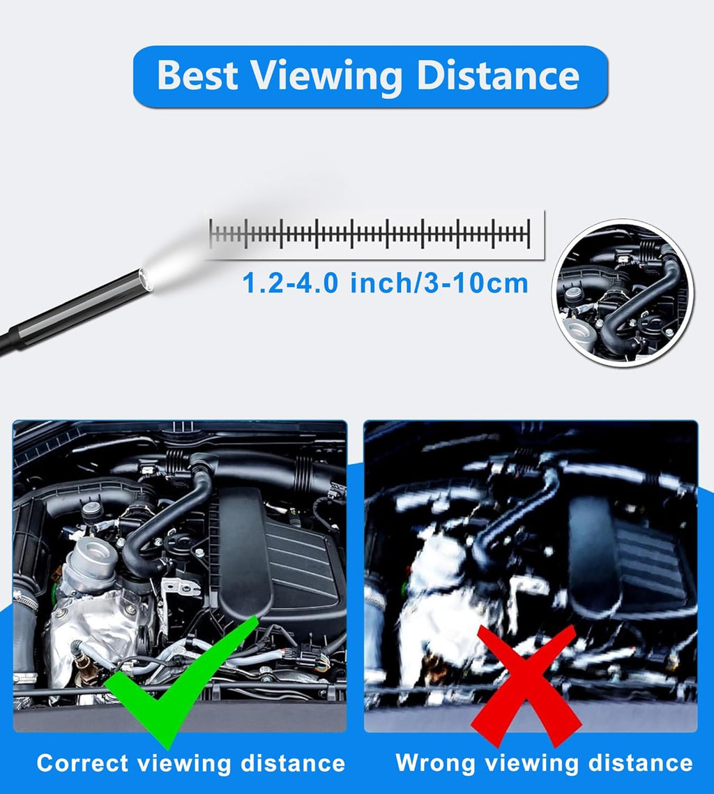 USB C Endoscope for iPhone & Android, 5.5mm Borescope Camera with LED Lights X400165