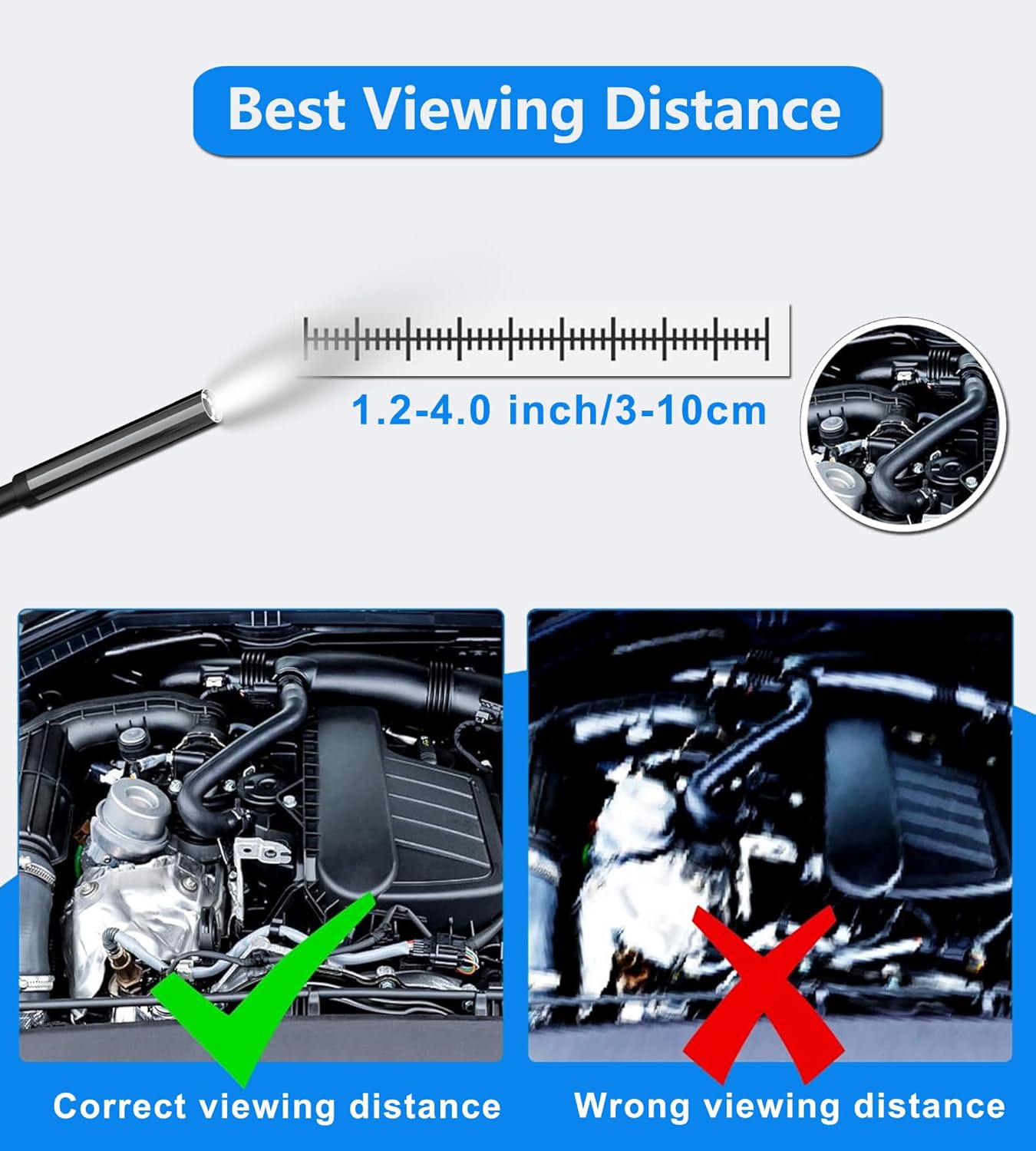 USB C Endoscope for iPhone & Android, 5.5mm Borescope Camera with LED Lights X400165