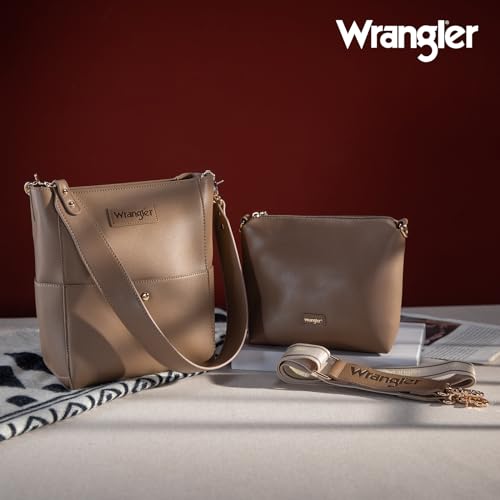 Wrangler Women’s Hobo Shoulder Purse with Organizer Insert D952