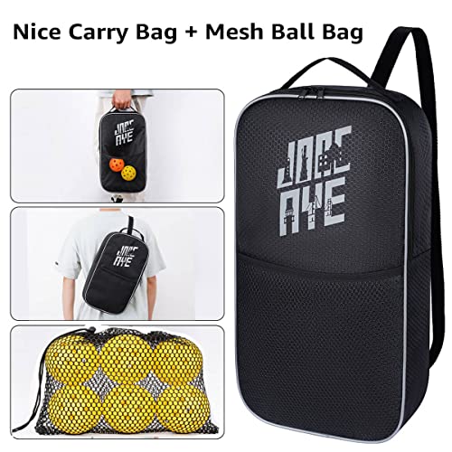 JoncAye Pickleball Paddles Set of 4 or 2 with Balls and Bag, USAPA Approved Fiberglass/Graphite Racquets Z90723