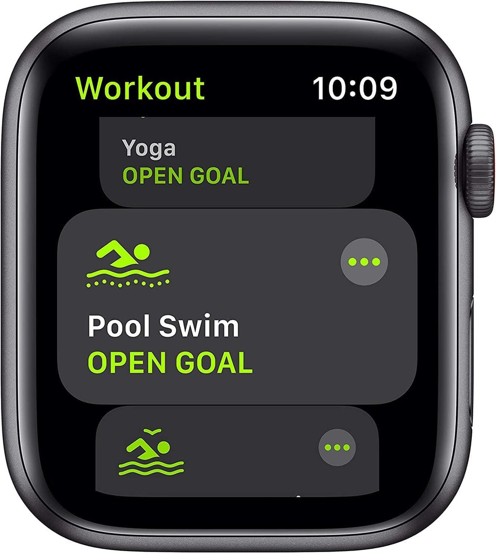 Apple Watch SE 44mm Space Gray Aluminum Case with Midnight Sport Band (Renewed) K56566